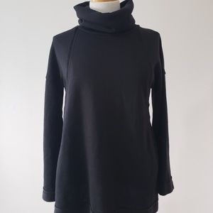 Black Caslon cowl neck sweater sweatshirt XS BNWT